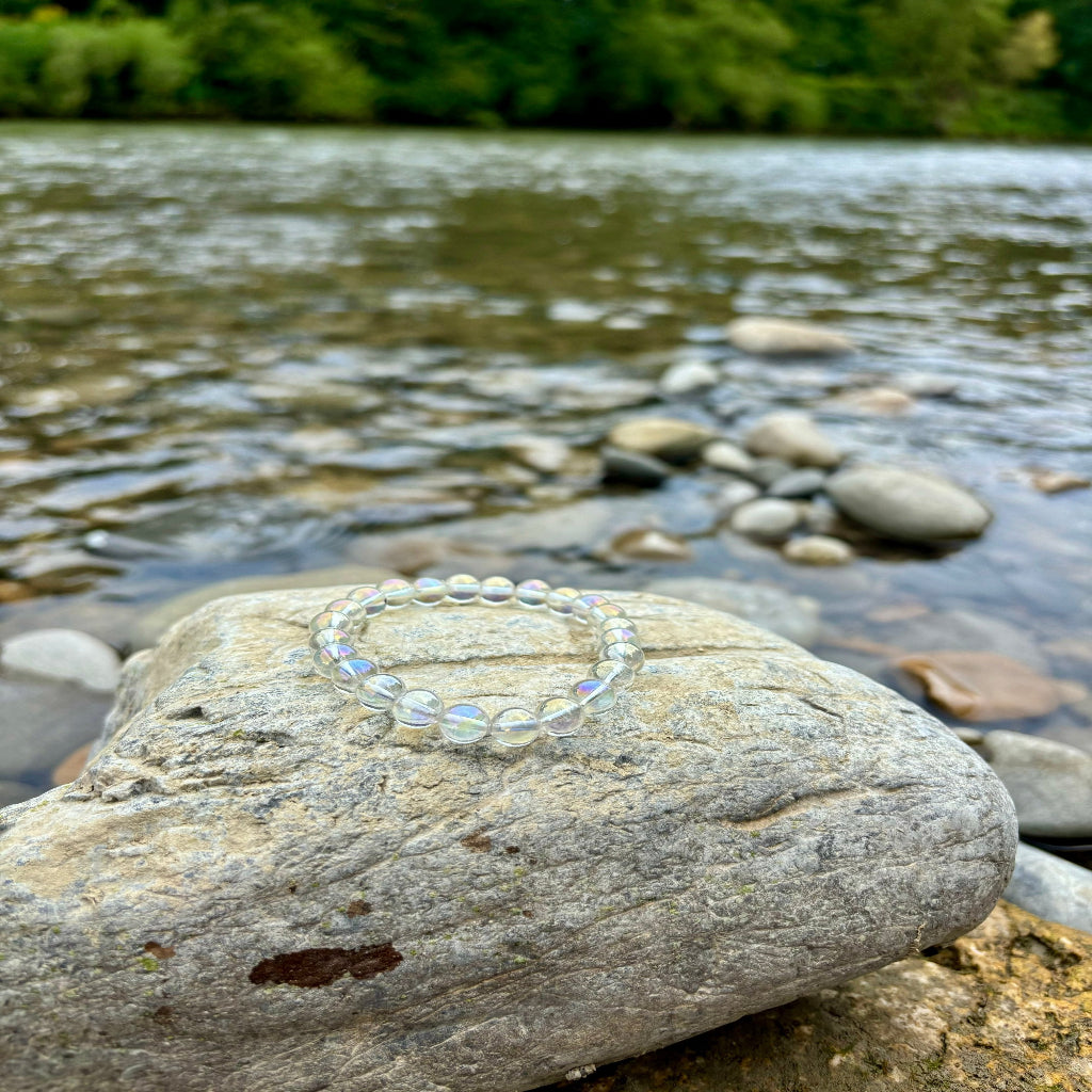 Angel Aura Armband Kristall Kristallarmband personalisierte Kristalle Wunschkristall spirituelles Geschenk Heilstein REIKISTEIN