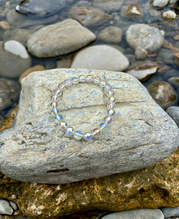 Angel Aura Armband Kristall Kristallarmband personalisierte Kristalle Wunschkristall spirituelles Geschenk Heilstein REIKISTEIN