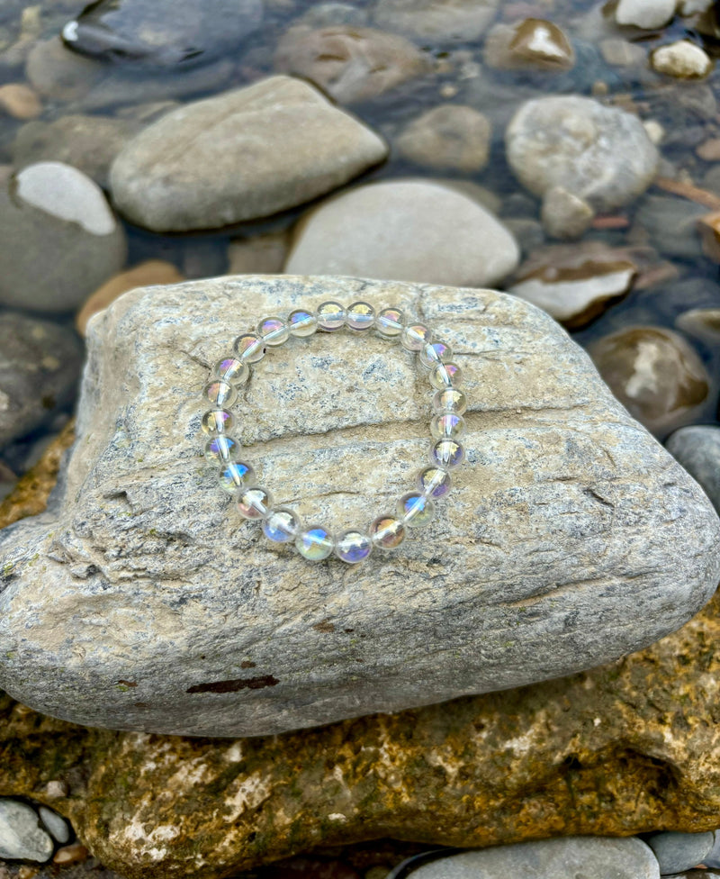 Angel Aura Armband Kristall Kristallarmband personalisierte Kristalle Wunschkristall spirituelles Geschenk Heilstein REIKISTEIN