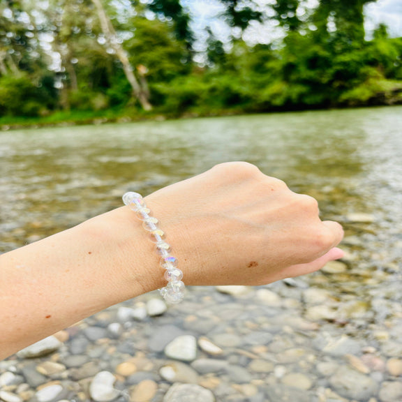 Angel Aura Armband Kristall Kristallarmband personalisierte Kristalle Wunschkristall spirituelles Geschenk Heilstein REIKISTEIN