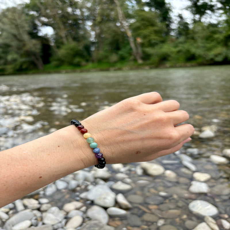 Chakraarmband Chakra Armband Kinderarmband Kristall Kristallarmband personalisierte Kristalle Wunschkristall spirituelles Geschenk Heilstein REIKISTEIN