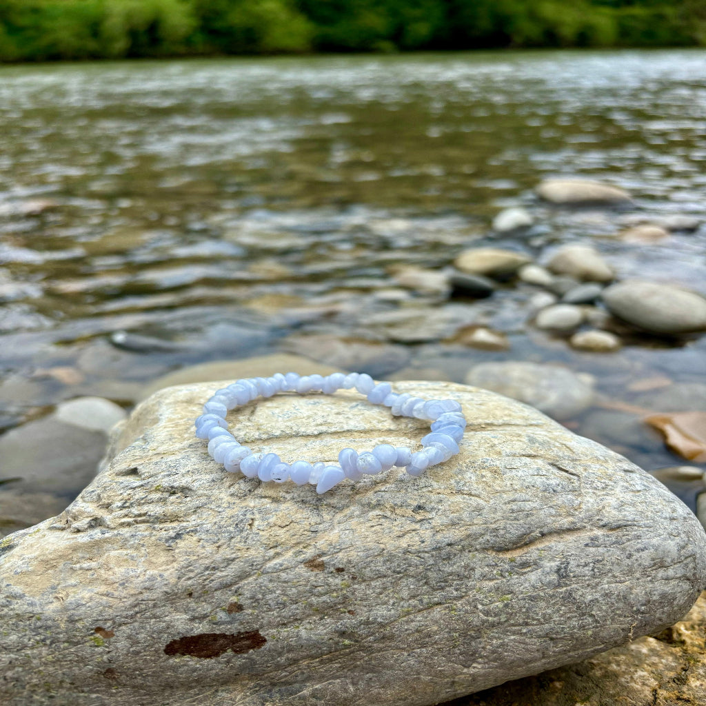 Chalcedon Kristall Kristallarmband personalisierte Kristalle Wunschkristall spirituelles Geschenk Heilstein REIKISTEIN