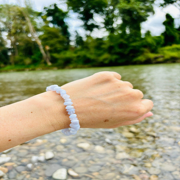 Chalcedon Kristall Kristallarmband personalisierte Kristalle Wunschkristall spirituelles Geschenk Heilstein REIKISTEIN