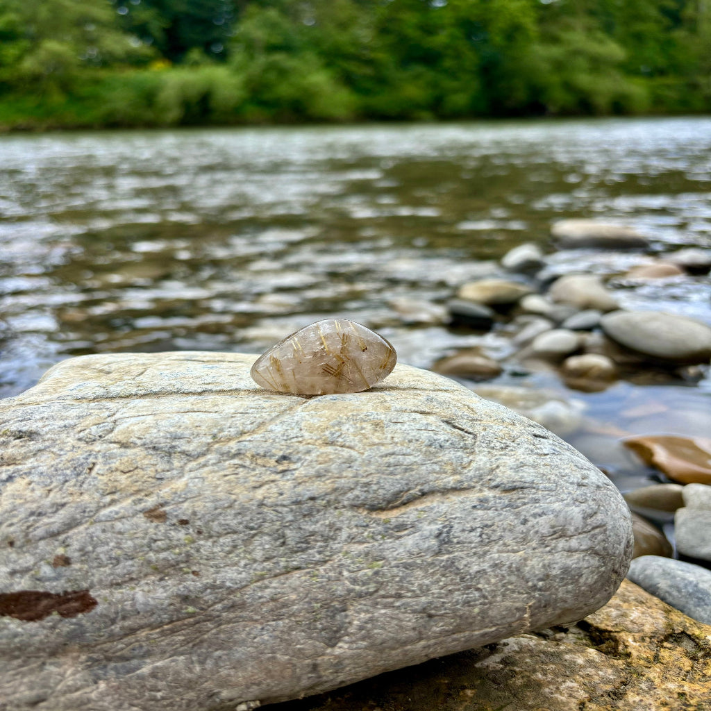 Rutilquarz Kristall Kristallarmband personalisierte Kristalle Wunschkristall spirituelles Geschenk Heilstein REIKISTEIN
